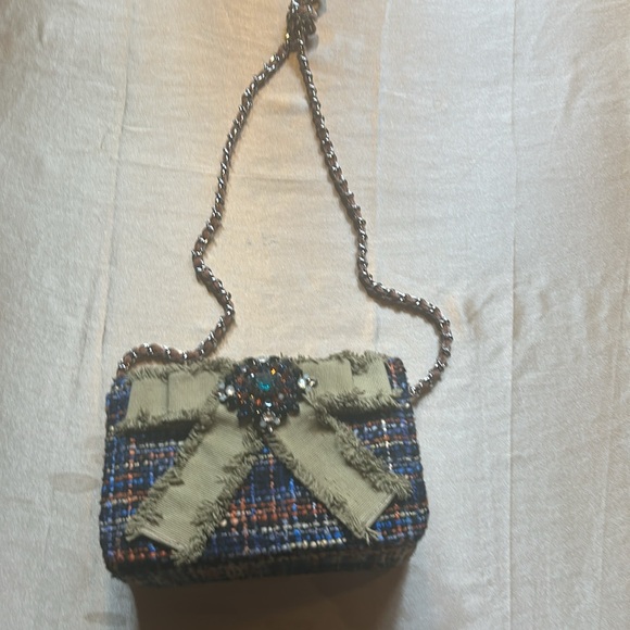 NWOT CHRISTINA SABATINI TWEED CROSS BODY BAG - Picture 2 of 6